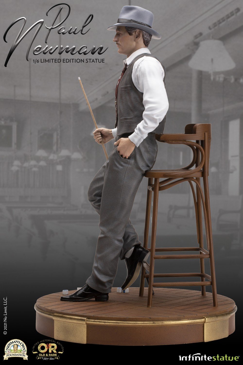 Paul Newman Old & Rare Infinite Statue | Star Magic Store