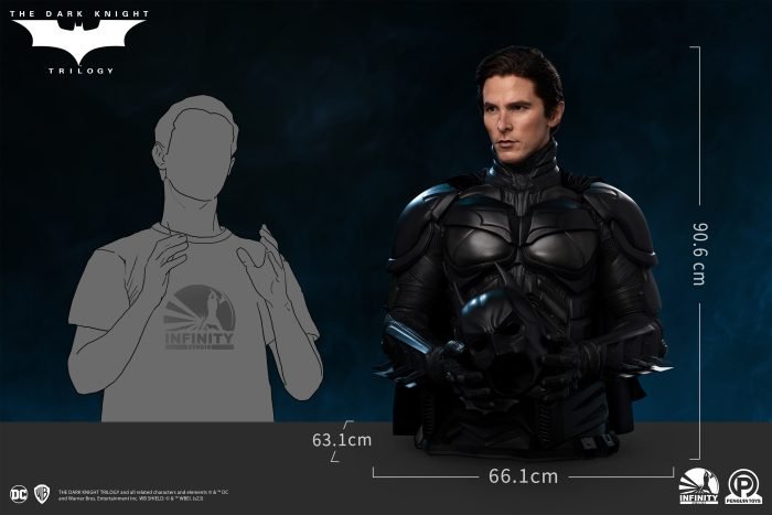 The Dark Knight Batman 1:1 Bust Infinity Studio - Imagen 11