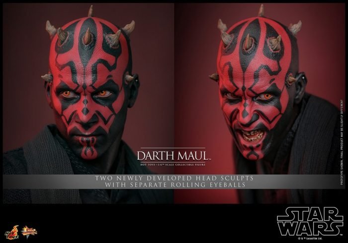 Darth Maul 1:6 The Phantom Menace 25th Anniversary Hot Toys - Imagen 6