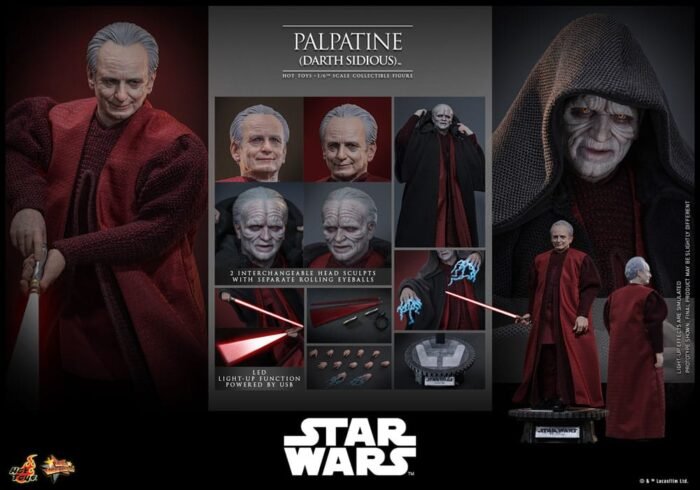 Palpatine y Dark Sidious 1:6 Star Wars Hot Toys - Imagen 12
