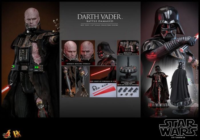 Darth Vader Battle Damaged 1:6 Hot Toys - Imagen 9