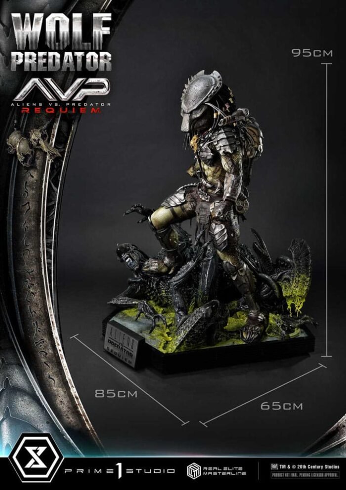 Wolf Predator 1:3 Alien Vs Predator Requiem Prime 1 Studio - Imagen 12
