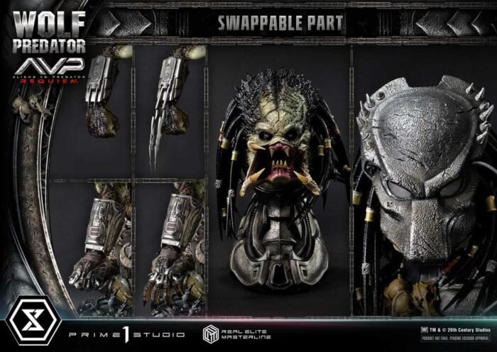 Wolf Predator 1:3 Alien Vs Predator Requiem Prime 1 Studio - Imagen 10