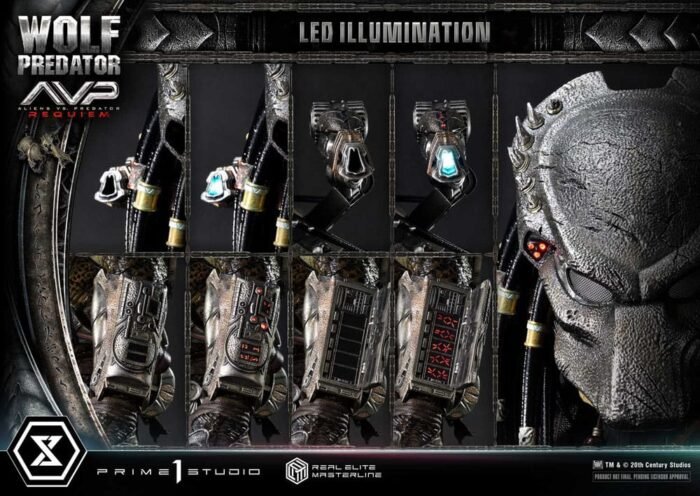 Wolf Predator 1:3 Alien Vs Predator Requiem Prime 1 Studio - Imagen 11