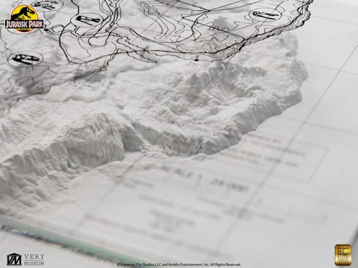 Mapa topográfico Isla Nublar Jurassic Park Elite Creature - Imagen 3