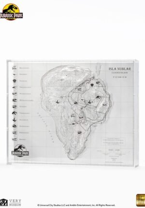 Mapa topográfico Isla Nublar Jurassic Park Elite Creature