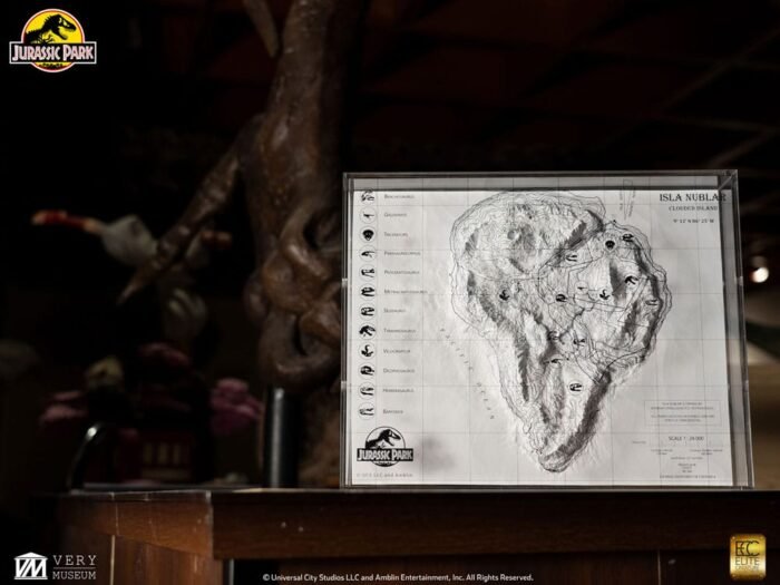 Mapa topográfico Isla Nublar Jurassic Park Elite Creature - Imagen 8