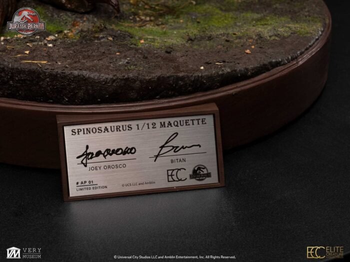 Spinosaurus 1:12 maquette Jurassic Park 3 Elite Creature - Imagen 8