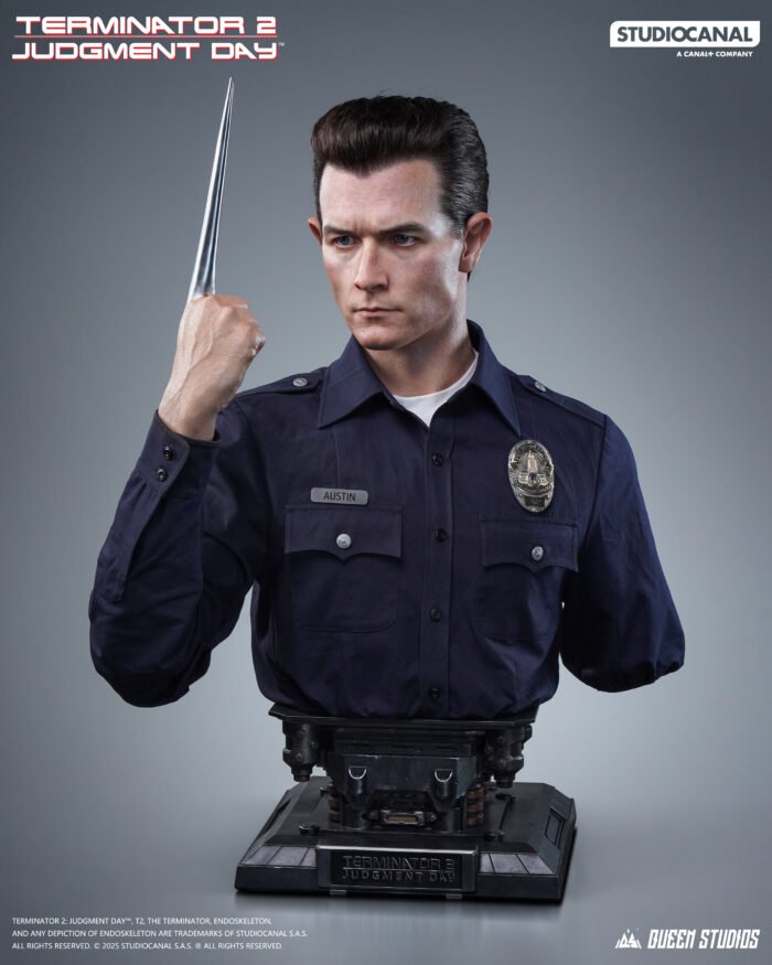T-1000 Terminator 2 Life-Size Bust 1:1 Queen Studios - Imagen 2