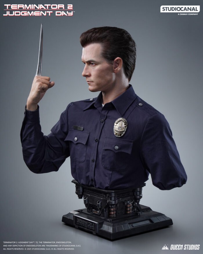 T-1000 Terminator 2 Life-Size Bust 1:1 Queen Studios - Imagen 3