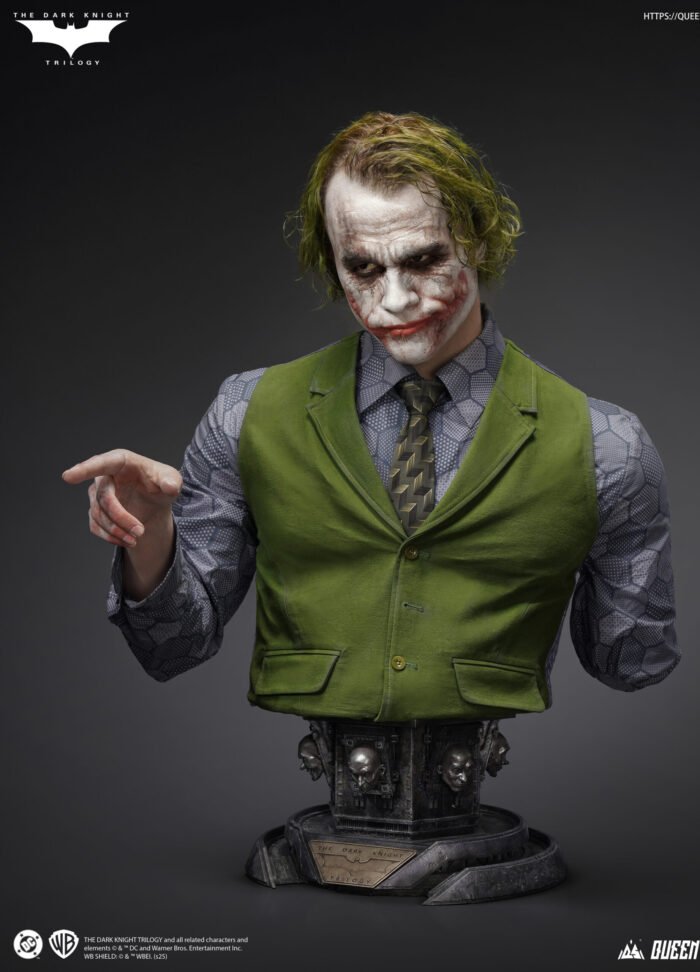 The Joker The dark Knight Life-Size Bust 1:1 Queen Studios
