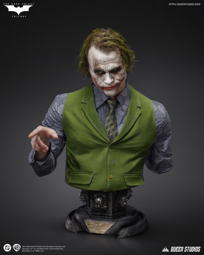 The Joker The dark Knight Life-Size Bust 1:1 Queen Studios - Imagen 2