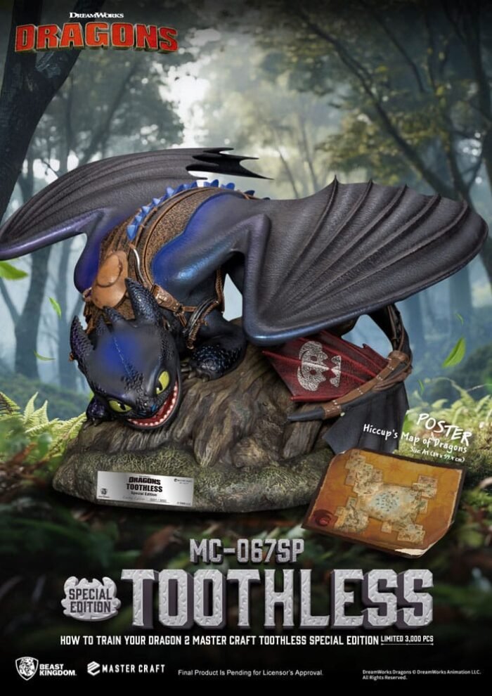 Toothless como entrenar a tu dragon 2 Master Craft Beast Kingdom