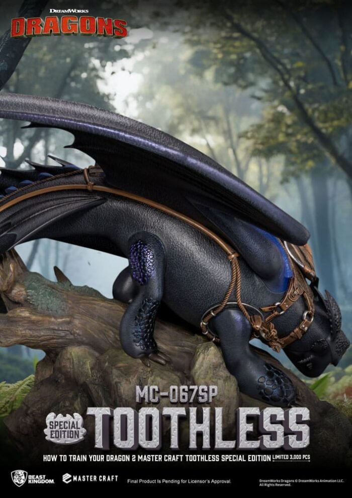 Toothless como entrenar a tu dragon 2 Master Craft Beast Kingdom - Imagen 5