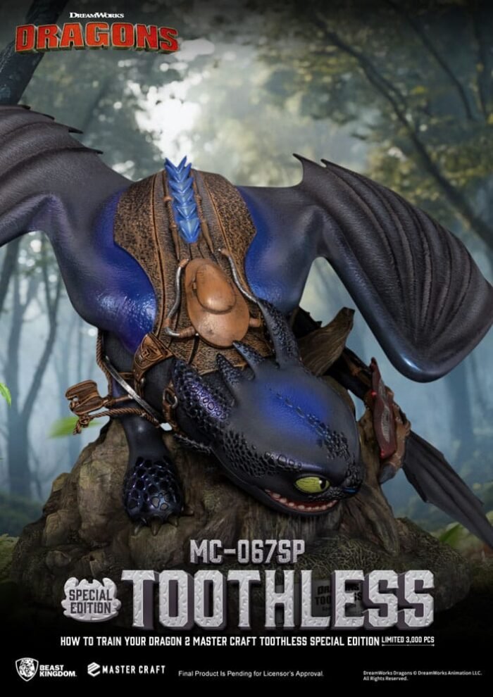 Toothless como entrenar a tu dragon 2 Master Craft Beast Kingdom - Imagen 6