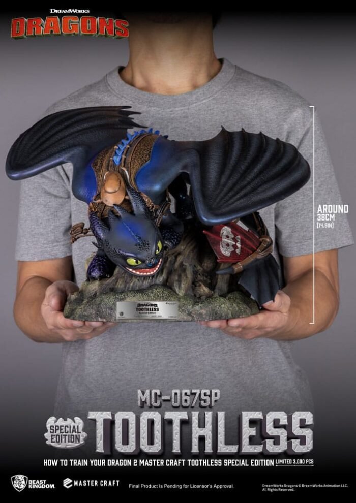 Toothless como entrenar a tu dragon 2 Master Craft Beast Kingdom - Imagen 7