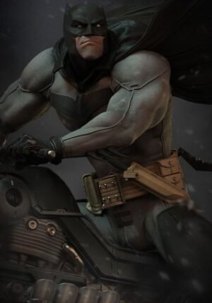 Batman 1:4 White Knight Batcycle Edition Xm Studios