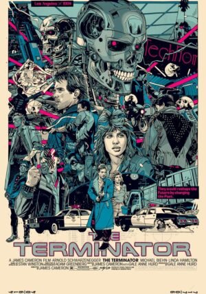 The Terminator Screen Print by Tyler Stout 24X36 inch