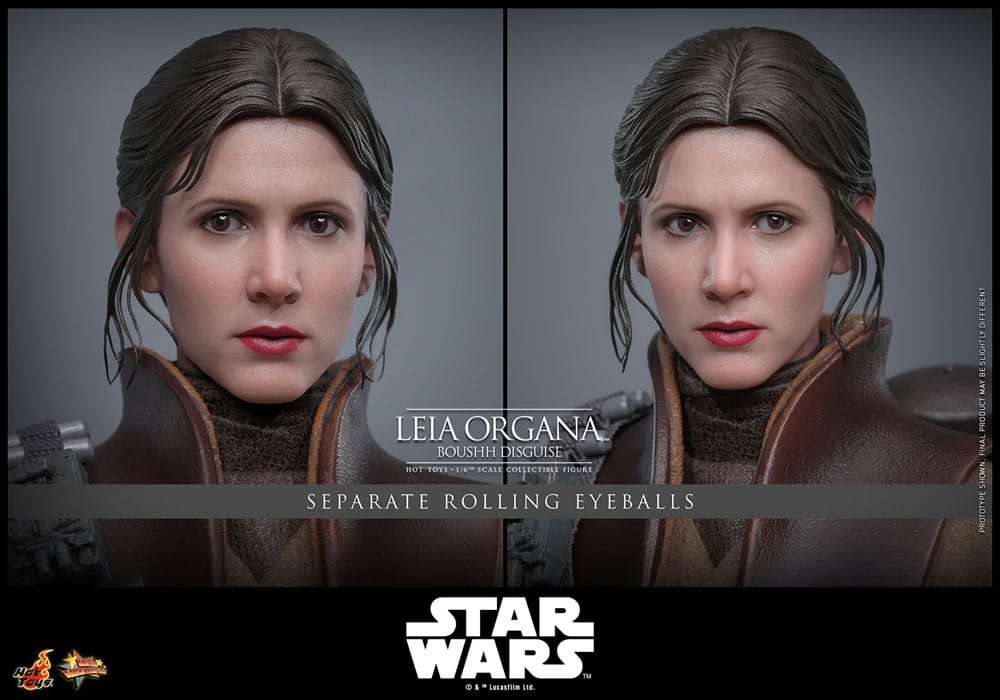 Leia Organa Boushh Disguise 1:6 Star Wars Hot Toys - Imagen 8