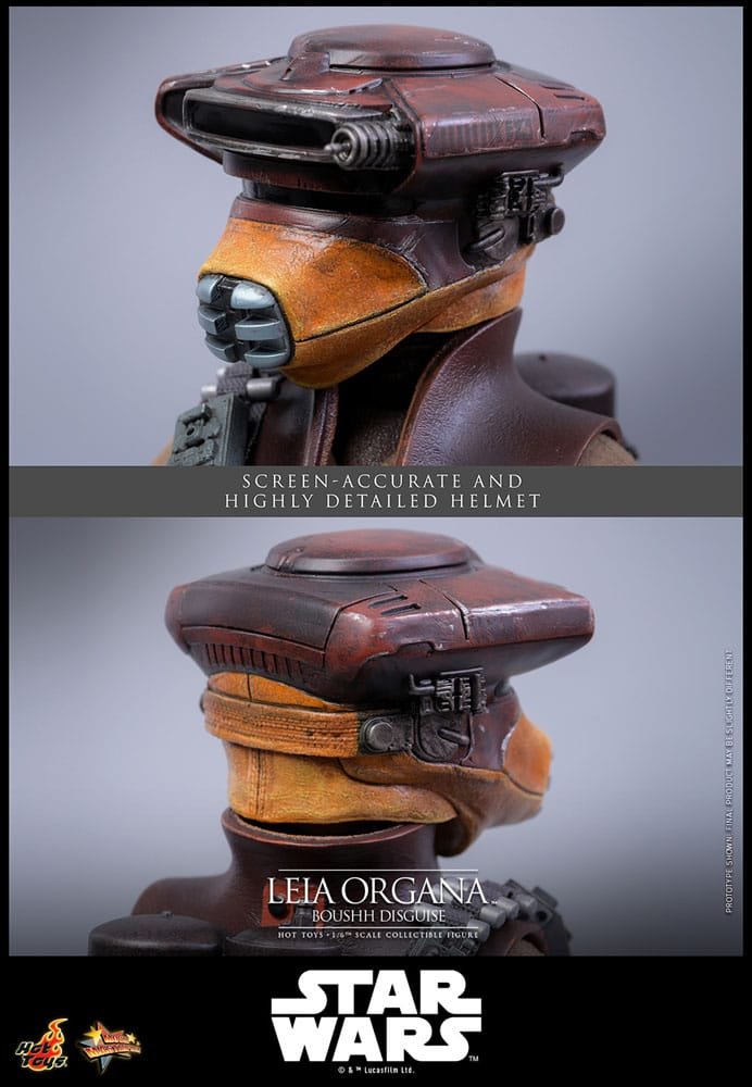 Leia Organa Boushh Disguise 1:6 Star Wars Hot Toys - Imagen 5