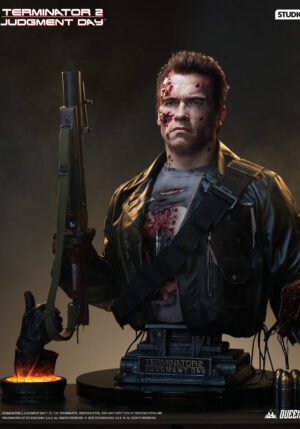 Terminator T-800 Battle Damaged Life Size Bust 1:1 Queen Studios