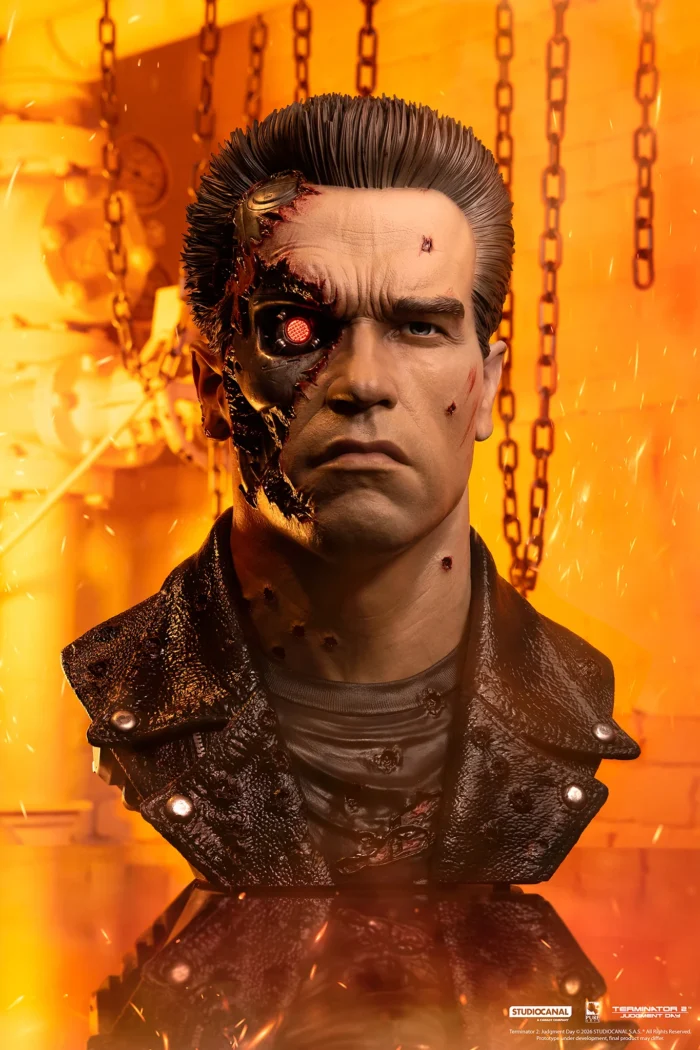 Terminator 2 T-800 Battle Damaged 1:1 Art Mask Pure Arts | Star Magic Store