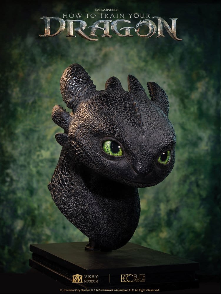 Toothless Life Size Bust 1:1 Dragon Elite Creature - Imagen 2