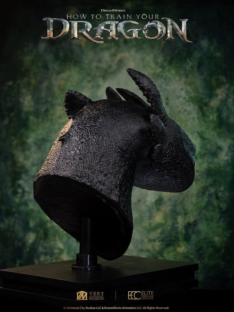 Toothless Life Size Bust 1:1 Dragon Elite Creature - Imagen 4