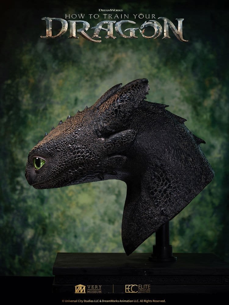 Toothless Life Size Bust 1:1 Dragon Elite Creature - Imagen 5