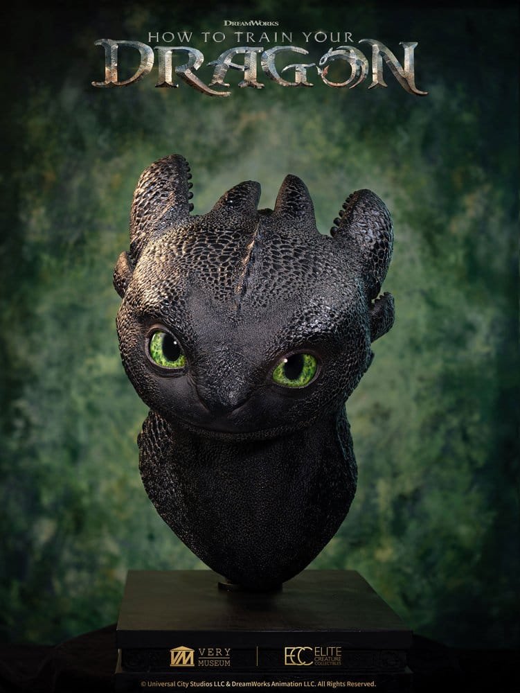 Toothless Life Size Bust 1:1 Dragon Elite Creature