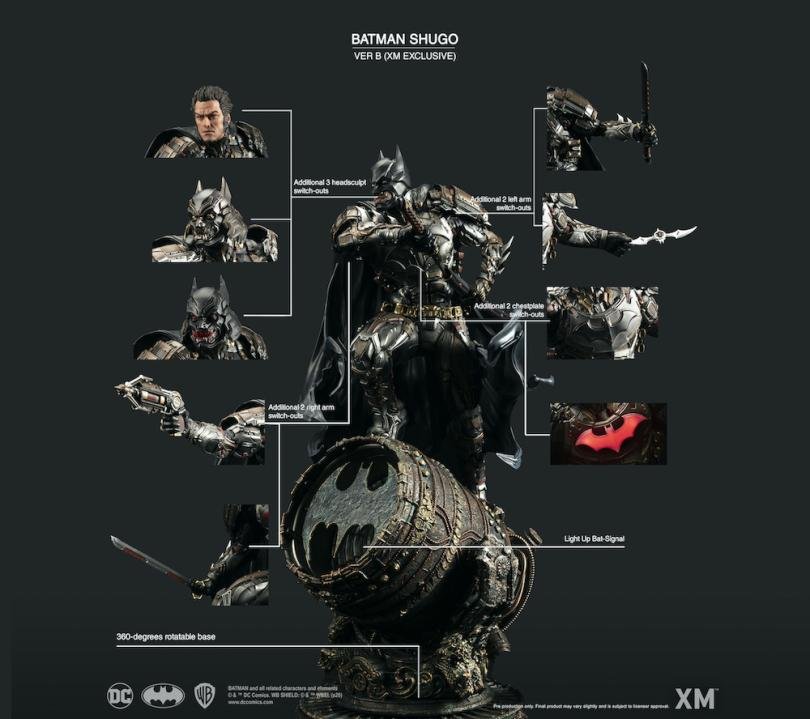 Batman Shugo Ver B 1:4 Xm Studios - Imagen 13
