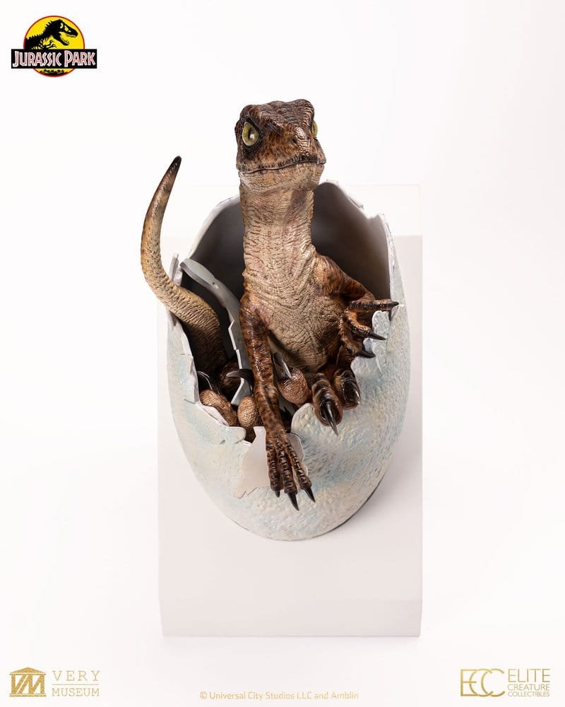 Velociraptor Hatching Egg Jurassic Park Elite Creature - Imagen 2