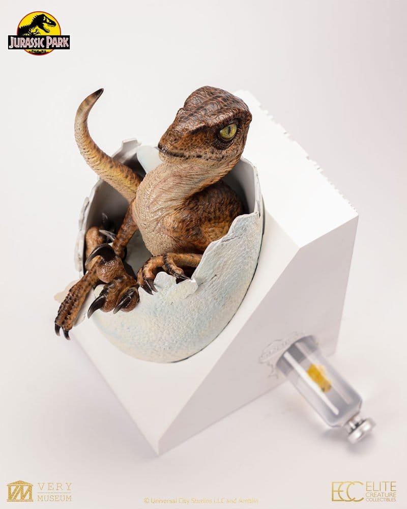 Velociraptor Hatching Egg Jurassic Park Elite Creature - Imagen 5